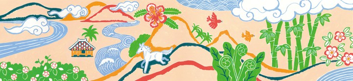 灰坊ものがたりカバー（むかしばなし絵本展）