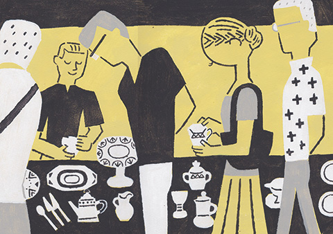 骨董市の人たち