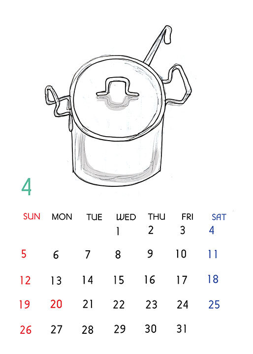 【オリジナル】2026カレンダー4月