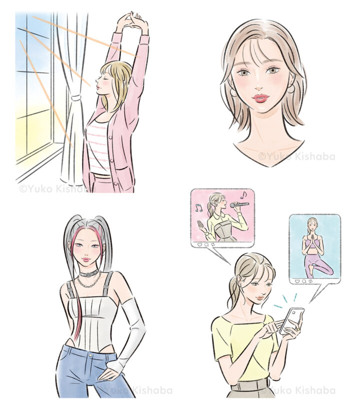 「sweet特別編集 占いBOOK2026」掲載イラスト