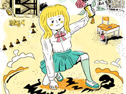 JKの着地／High school girl’s landing