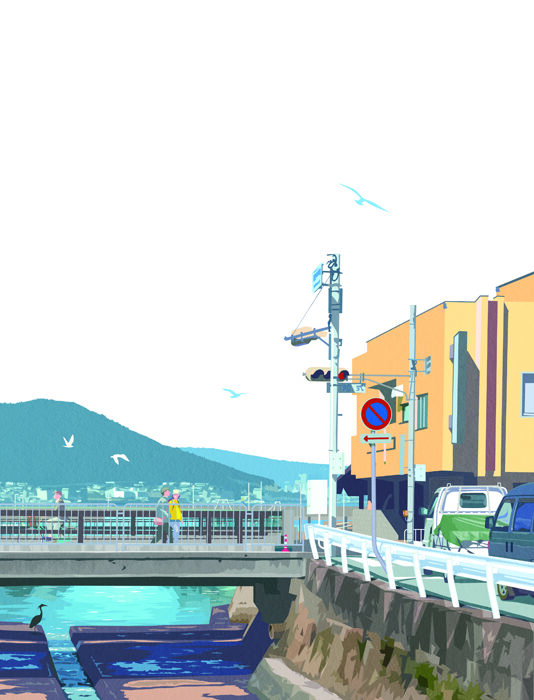 2025 株式会社ゆうちょ銀行「ゆうちょの新社会人応援冊子2025」表紙＆中面広告イラスト