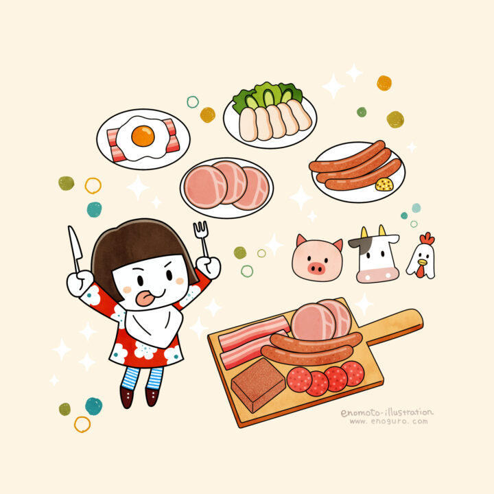 A Meat Lover's Delight by Enomoto Illustration