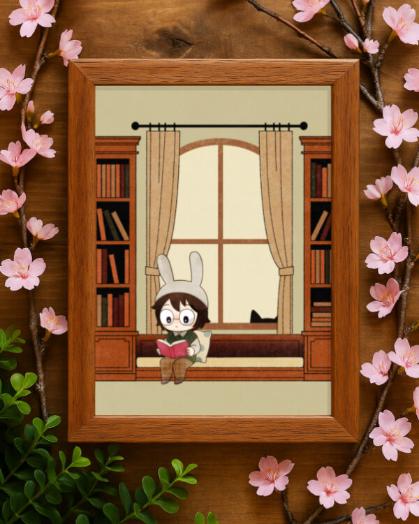 オリジナルイラスト「君が来た日・春の訪問者」