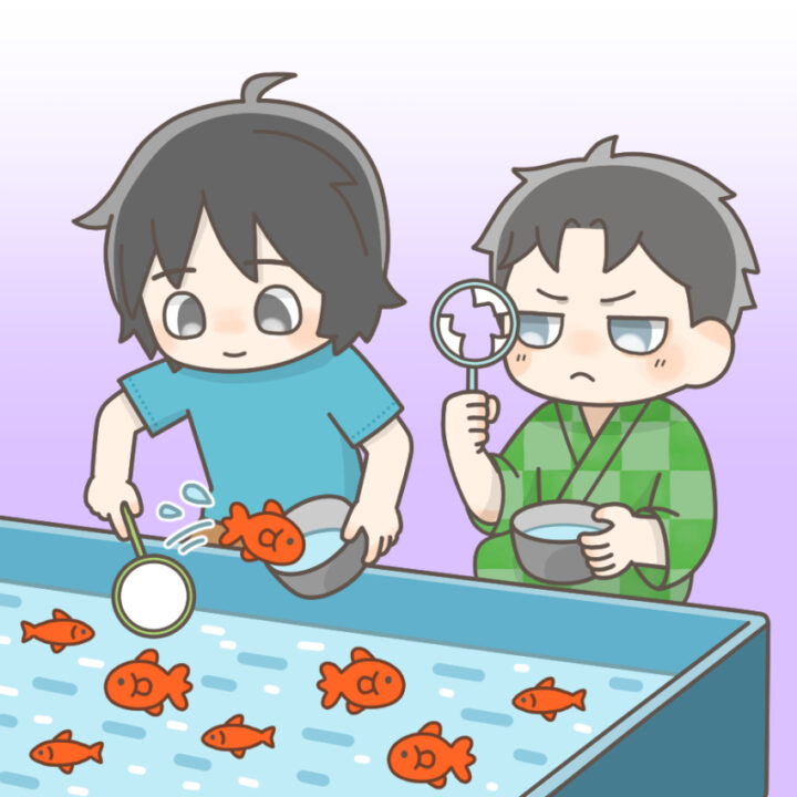 夏祭りシリーズ第1弾「金魚掬い」榎本はいほ