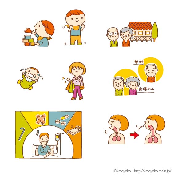 雑誌挿絵『Nursing Canvas』学研