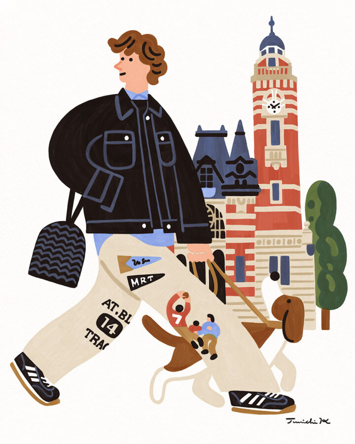 オリジナルファッションイラストを描きました。