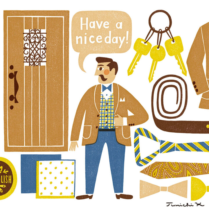 中年男性イラストをピックアップいたしました