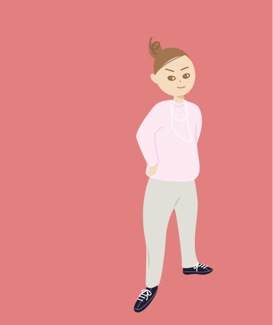 ピンクのトレーナー買ったよ