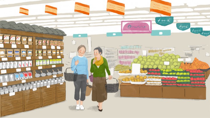 某商社様展示会映像イラスト