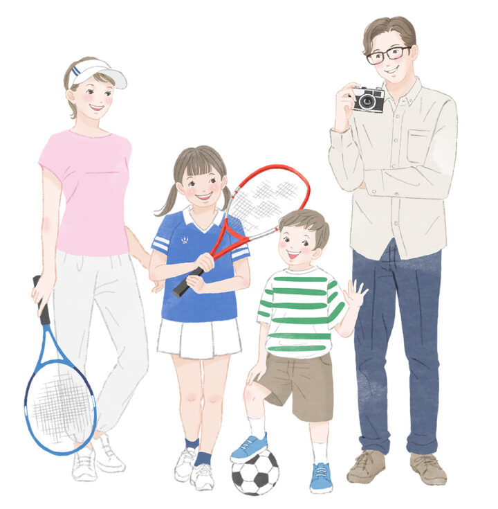 住宅情報サイト　一戸建てプラン紹介用イメージイラスト