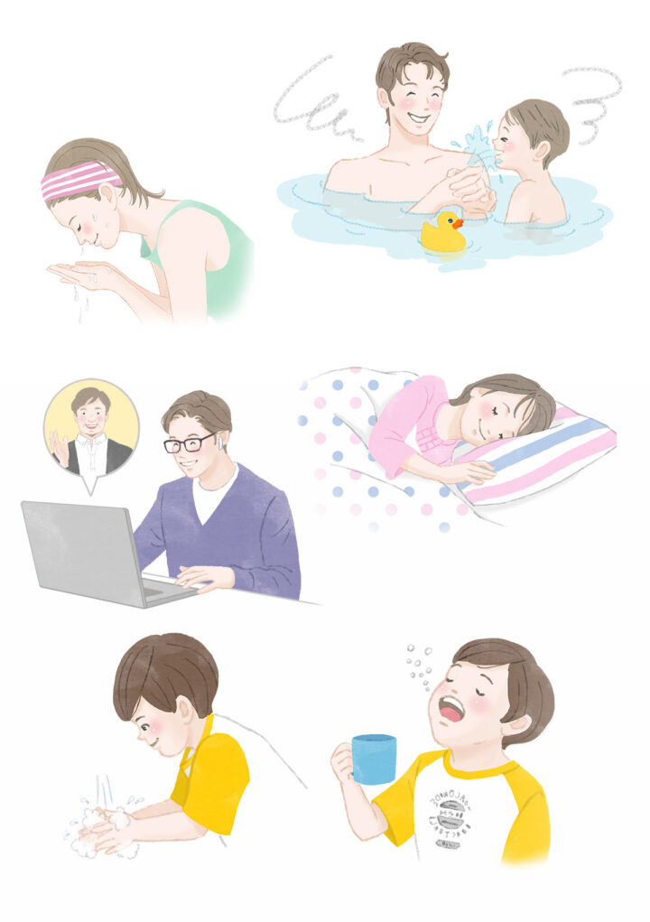 住宅情報サイト　一戸建てプラン紹介用イメージイラスト