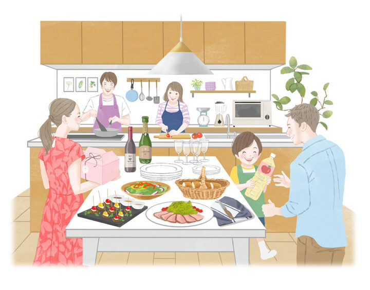 住宅情報サイト　一戸建てプラン紹介用イメージイラスト