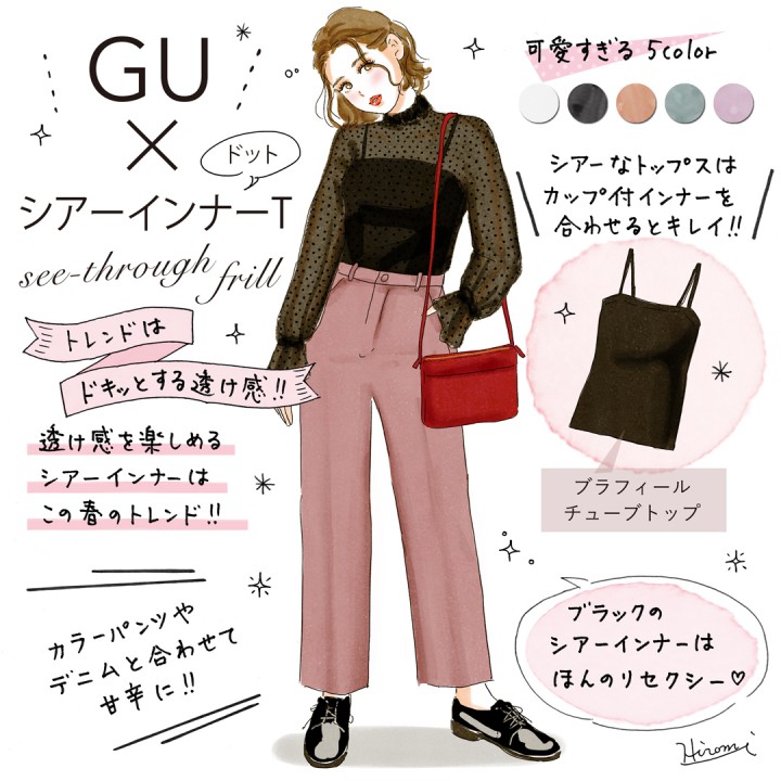 GU×シアーインナードットT