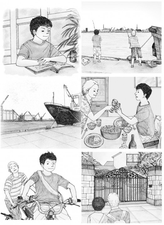 毎日小学生新聞「海の謎と神秘」の魔力　挿絵　2014年11月～2015年2月