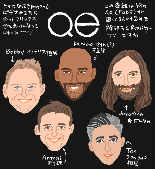 似顔絵(queer　eye）