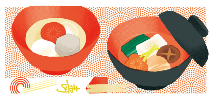 関東風と関西風のお雑煮