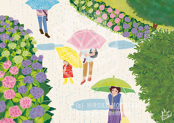 オリジナル作品　日本の夏「梅雨」