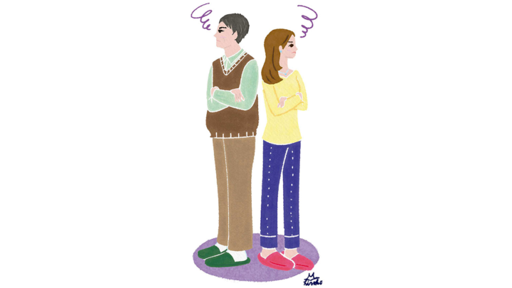 冊子コラム挿絵｜健康保険組合連合会『すこやか健保』メンタルヘルスイラスト