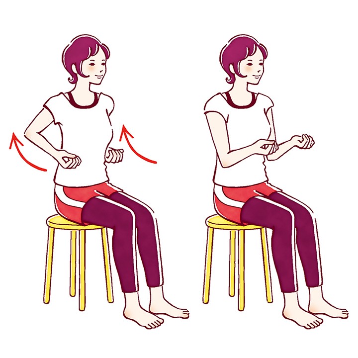 ストレッチ／情報誌イラスト