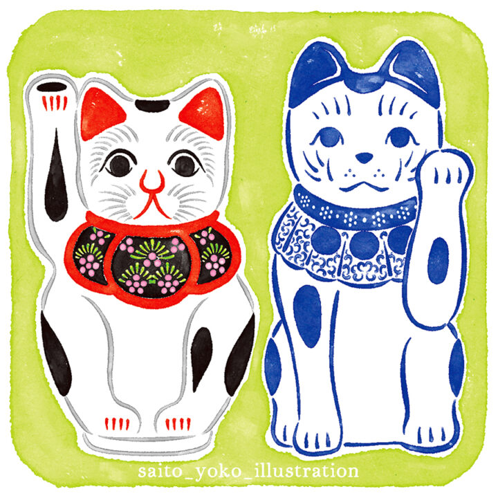 和風 暦 カレンダーのイラスト