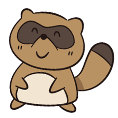 昭和たぬきのたぬたぬラインスタンプ