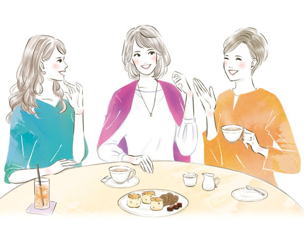 花王様ヘアケアブランド「セグレタ」折込チラシ・ブランドサイトイラスト