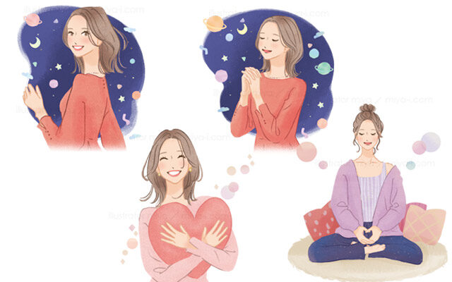 ムック「最強の運気をつかむ！ すごい開運法（宝島社様TJMOOK）」占いイラスト