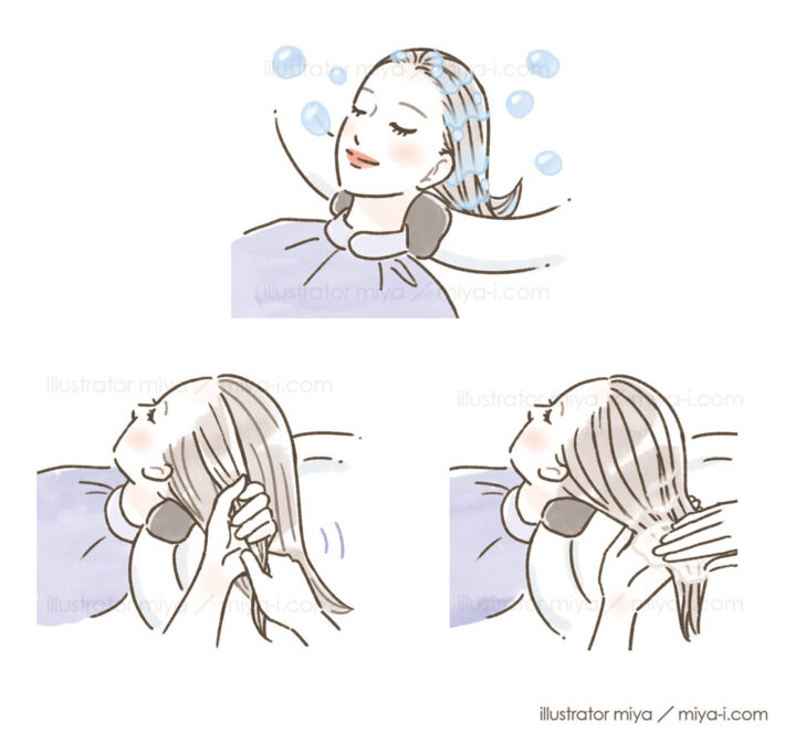 イラストレーターmiya／女性・イラスト・おしゃれ・ヘアケア・美容・お悩み