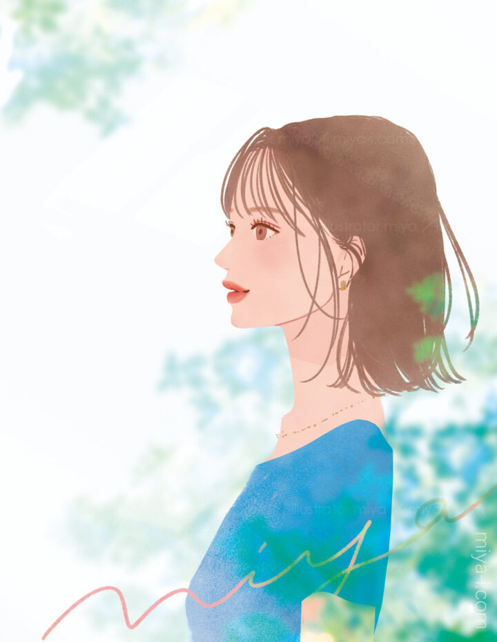 オリジナルイラスト「Green Forward」