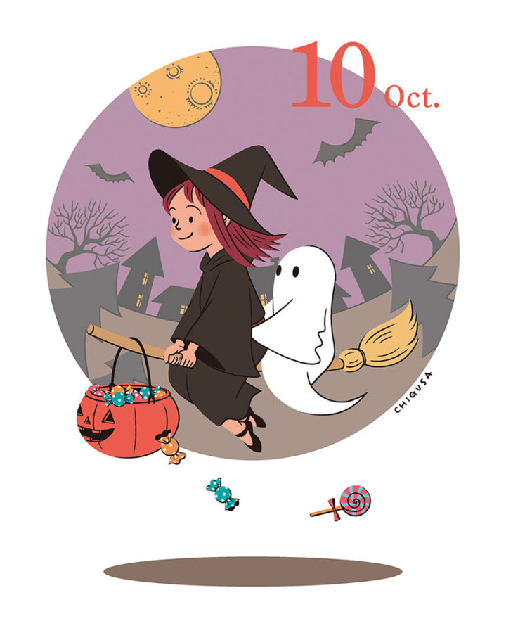 秋の子どもたち_10月(オリジナル)