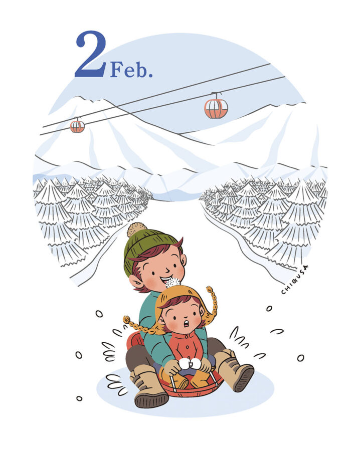冬の子どもたち_2月(オリジナル)