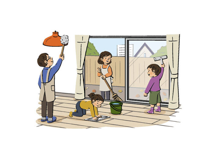 理論社『季節のことば 冬』/大掃除