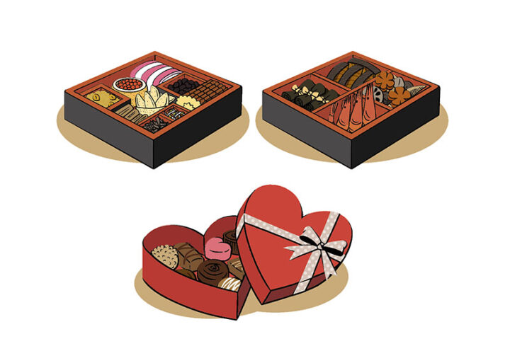 理論社『季節のことば 冬』/お節料理とチョコレート