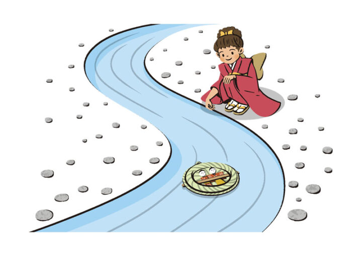 理論社『季節のことば 春』/流し雛