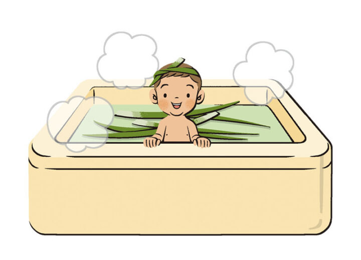 理論社『季節のことば　春』／菖蒲湯