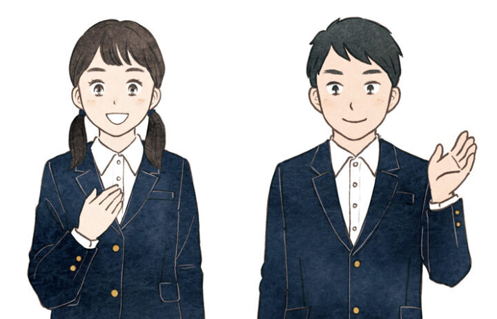 中学生のイラスト
