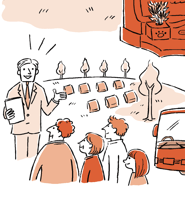 企業記念誌イラスト