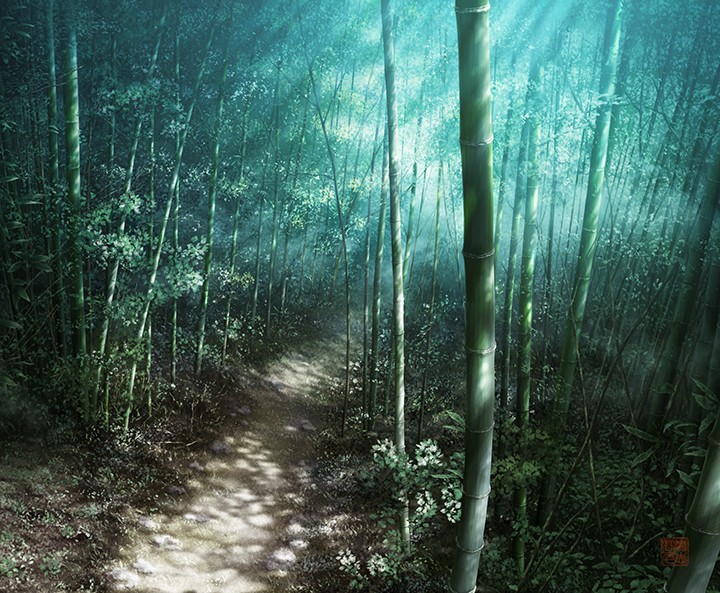 竹藪山道