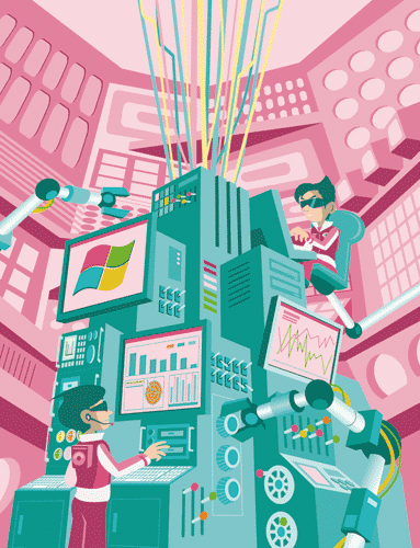 パソコン誌 扉絵 マザーコンピューター