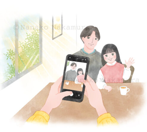 LIXIL 『暮らしの通信』2025 春号　イラスト