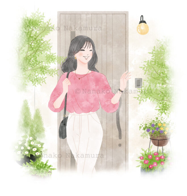 LIXIL 『暮らしの通信』2025 春号　イラスト