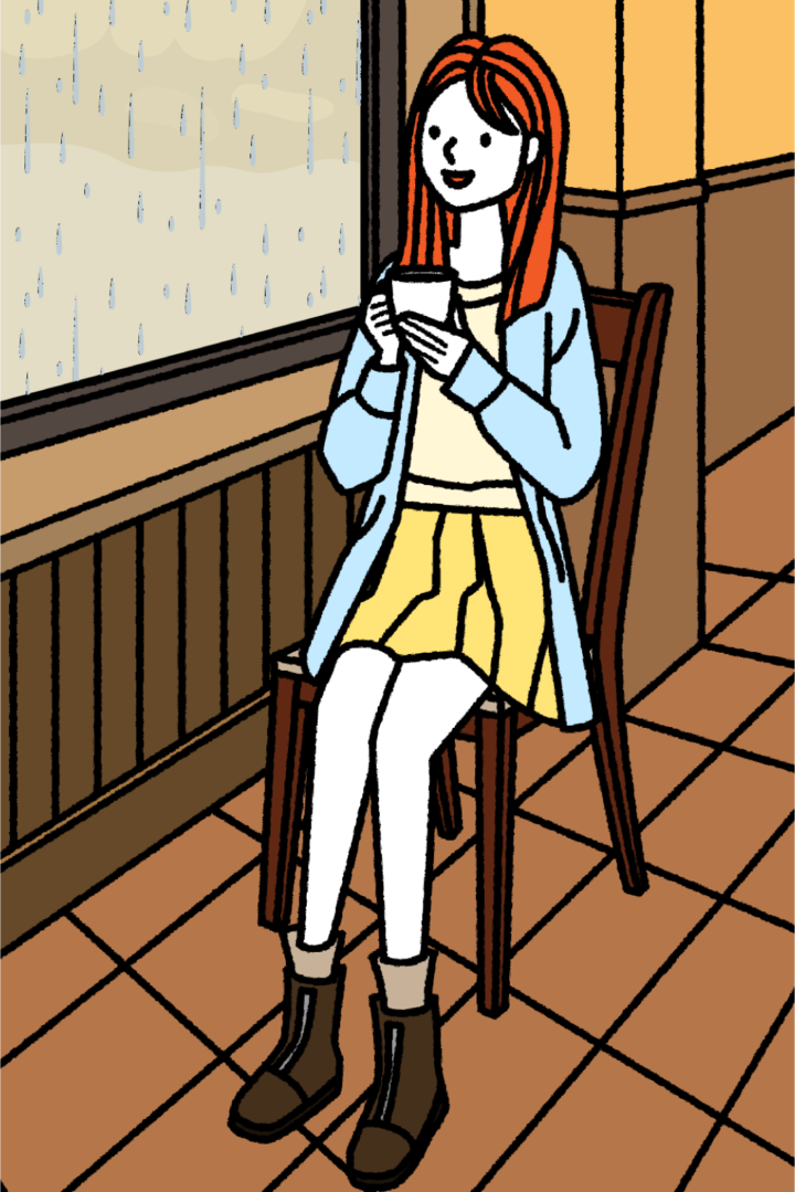 雨の日のひと休み