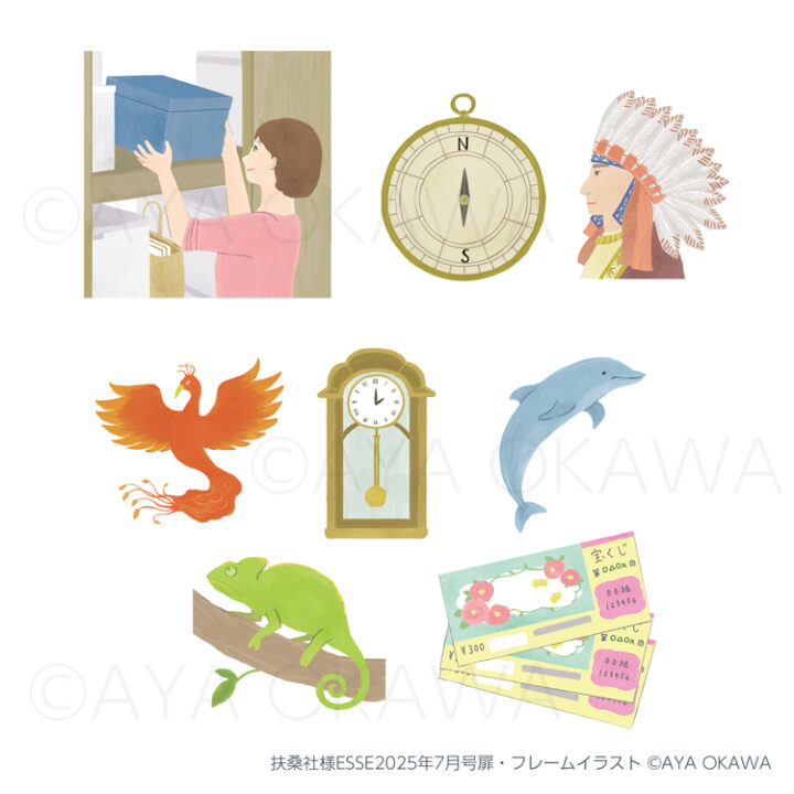 カット・インテリア・動物イラスト