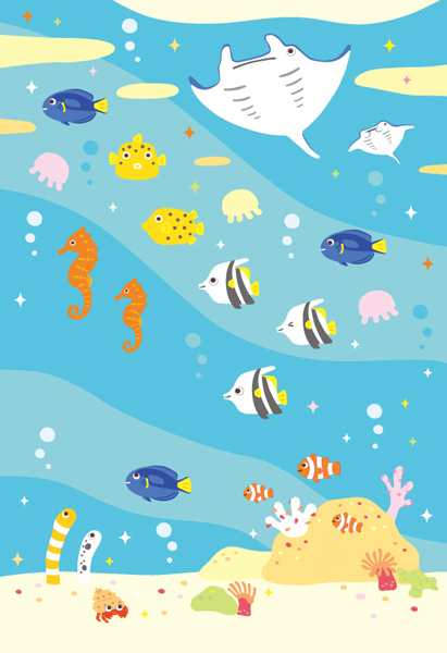 しょしゃれんしゅうちょう2下 しょうたいじょうイラスト