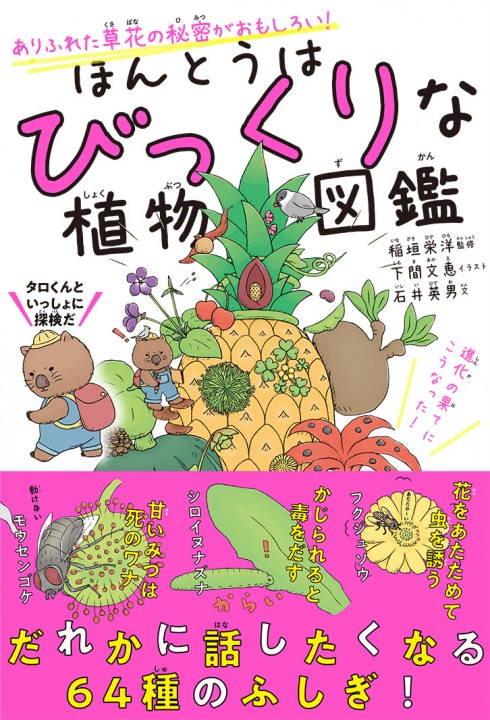 SBクリエイティブ株式会社『ほんとうはびっくりな植物図鑑』イラスト