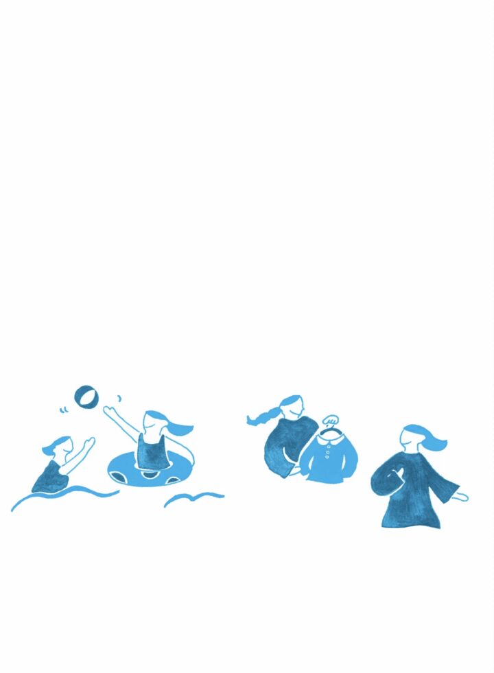 元気の出る情報•交流誌「手をつなぐ」挿絵