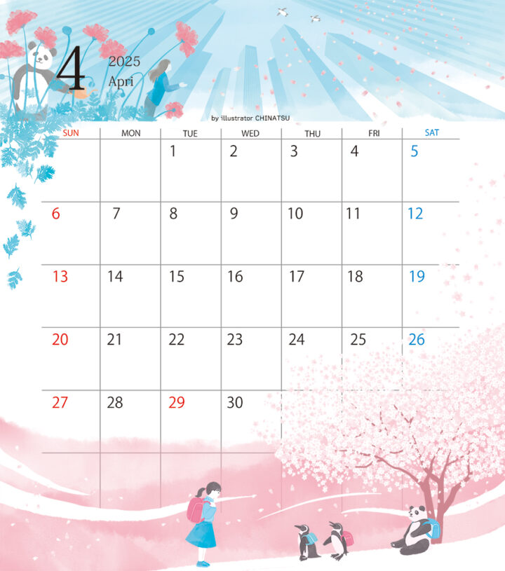 オリジナルカレンダー4〜6月