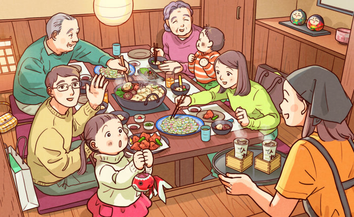 日本経済新聞および日経脳活クイズ（スマホアプリ）間違い探しイラスト