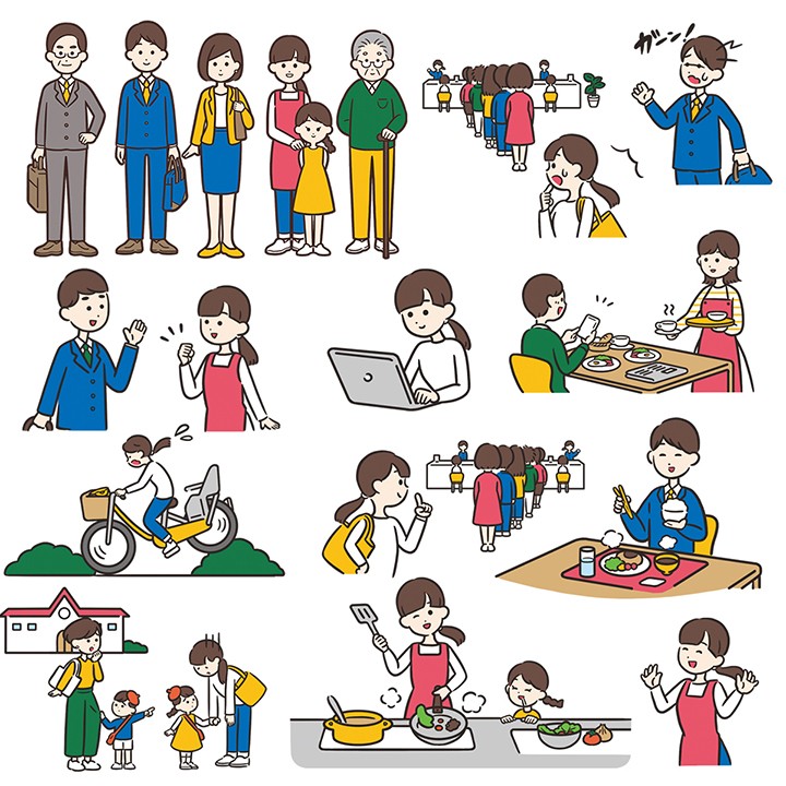 家族のイラスト